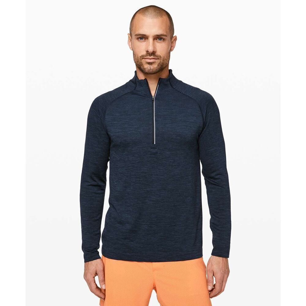Lululemon Metal Vent Tech Half Zip Mineral Blue Size Medium